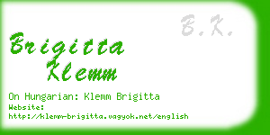 brigitta klemm business card